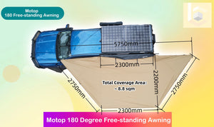 Motop - 180 Free Standing Awning