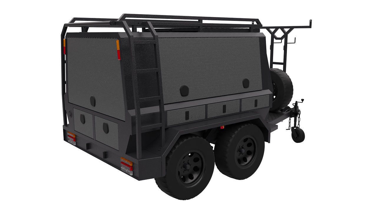 Pre-Made Alloy Tradies Trailer Double- Axle 8x5