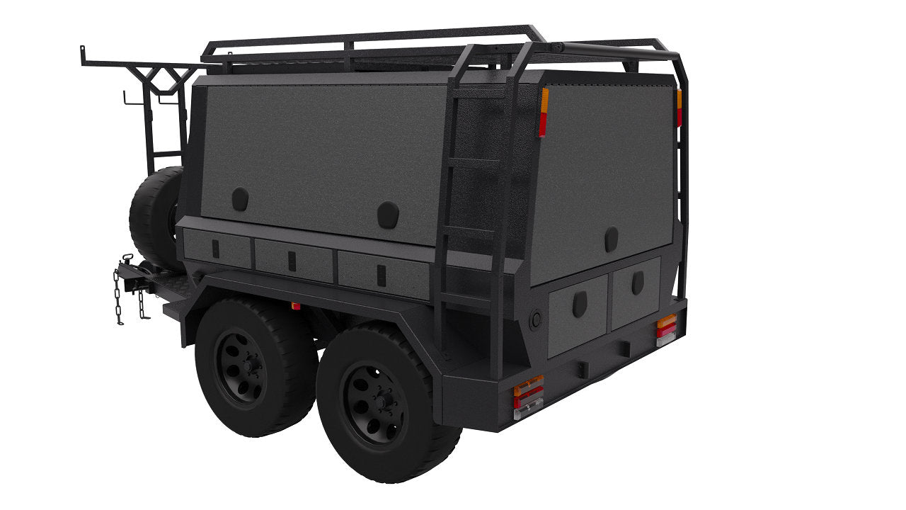 Pre-Made Alloy Tradies Trailer Double- Axle 8x5