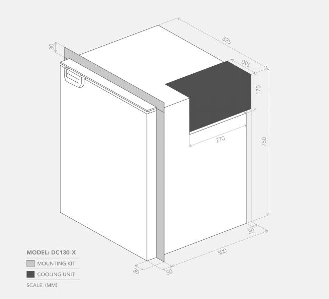 Fridge/Freezer Bushmen 12v upright (DC65-X)