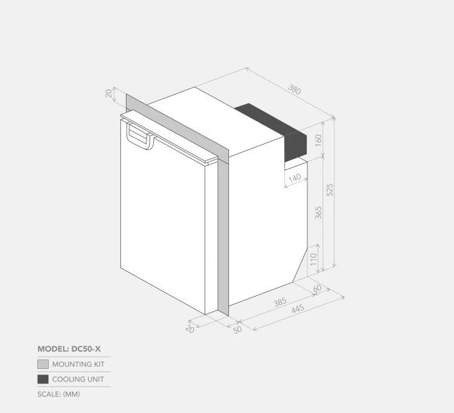 Fridge/Freezer Bushmen 12v upright (DC65-X)