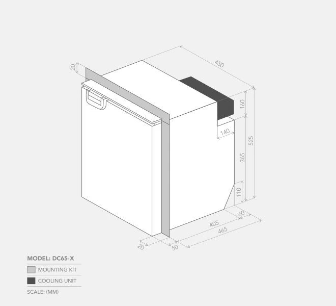 Fridge/Freezer Bushmen 12v upright (DC65-X)