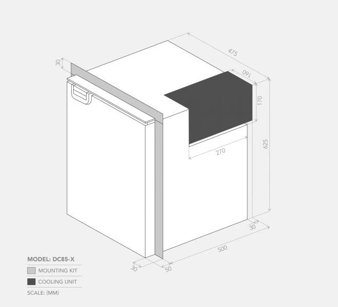 Fridge/Freezer Bushmen 12v upright (DC65-X)